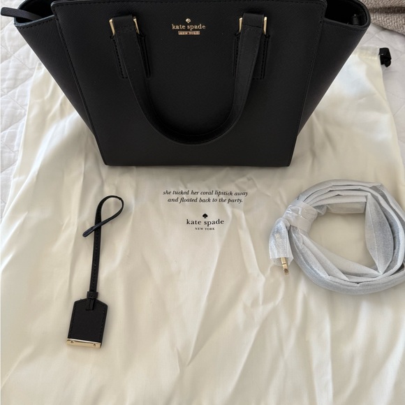 Kate Spade Elegant Black Satchel - Picture 2 of 5